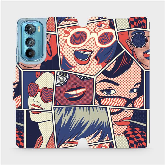 Flipové pouzdro Mobiwear - Motorola Edge 30 5G - VP18P Komiks