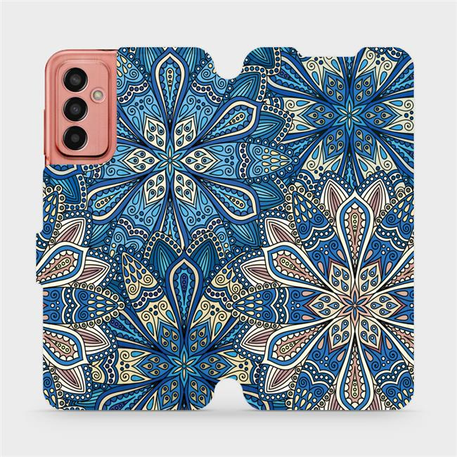 Flipové pouzdro Mobiwear - Samsung Galaxy M13 - V108P Modré mandala květy