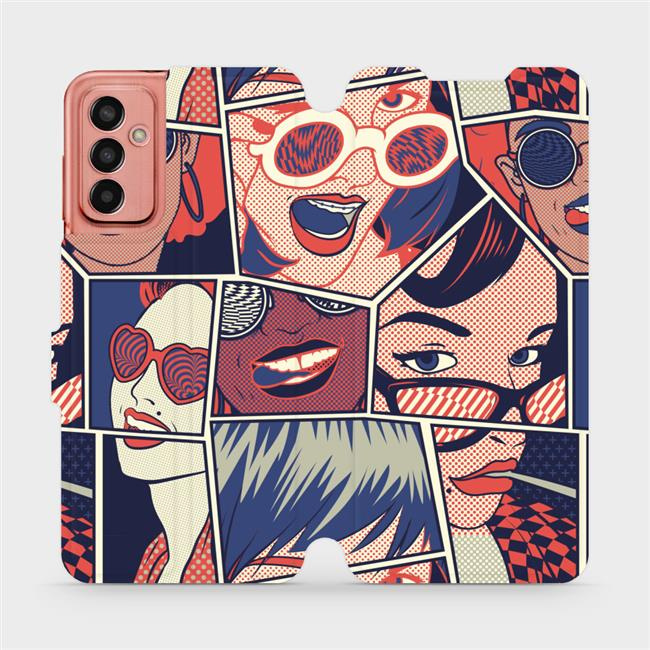 Flipové pouzdro Mobiwear - Samsung Galaxy M13 - VP18P Komiks