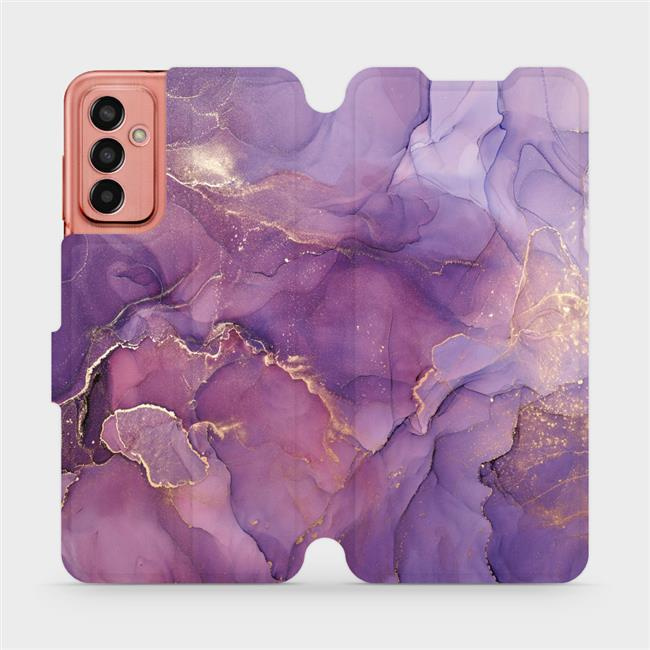Flipové pouzdro Mobiwear - Samsung Galaxy M13 - VP20S Fialový mramor