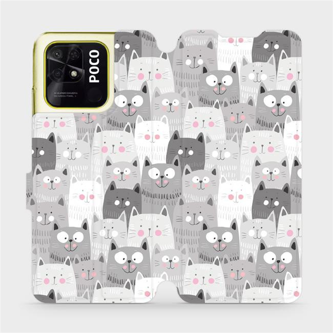 Flipové pouzdro Mobiwear - Xiaomi Poco C40 - M099P Kočičky