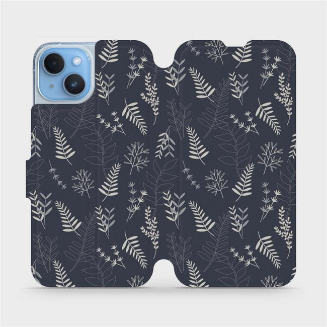 Flipové pouzdro Mobiwear - Apple iPhone 14 - VP15S Kapradiny