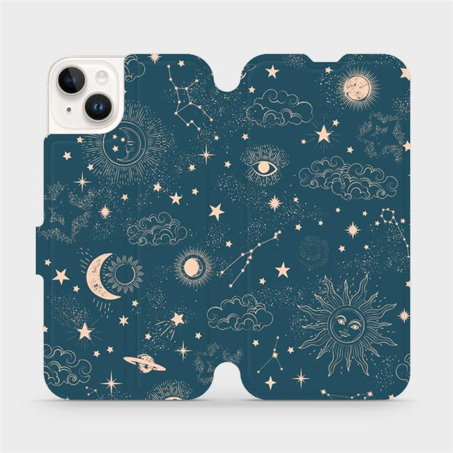 Flipové pouzdro Mobiwear - Apple iPhone 14 Plus - VP14S Magický vesmír