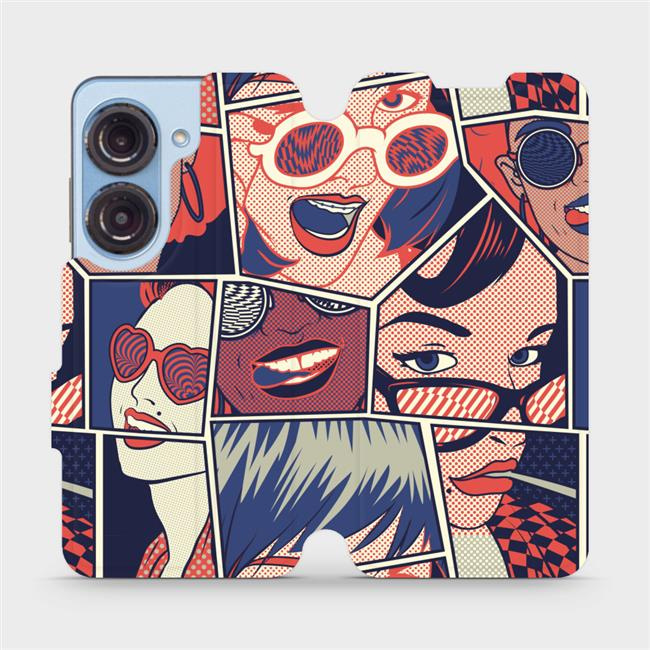 Flipové pouzdro Mobiwear - Asus Zenfone 9 - VP18P Komiks