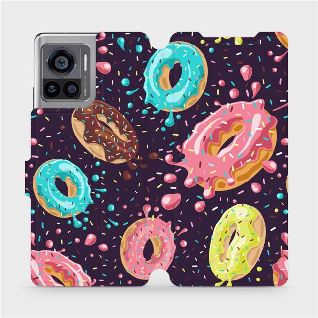 Flipové pouzdro Mobiwear - Motorola Edge 30 Ultra - VP19S Donutky