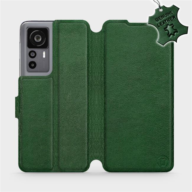 Kožené flip pouzdro Mobiwear - Xiaomi 12T Pro / Xiaomi 12T - Zelené