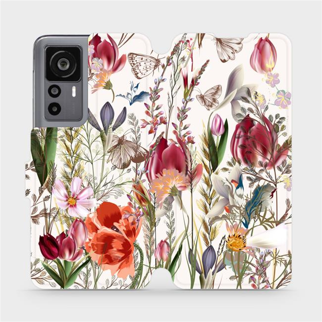 Flipové pouzdro Mobiwear - Xiaomi 12T Pro / Xiaomi 12T - MP01S Rozkvetlá louka