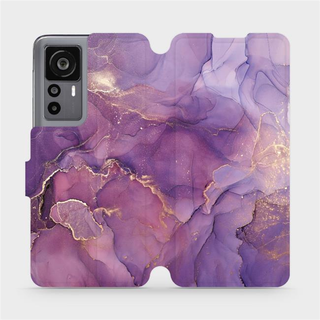 Flipové pouzdro Mobiwear - Xiaomi 12T Pro / Xiaomi 12T - VP20S Fialový mramor