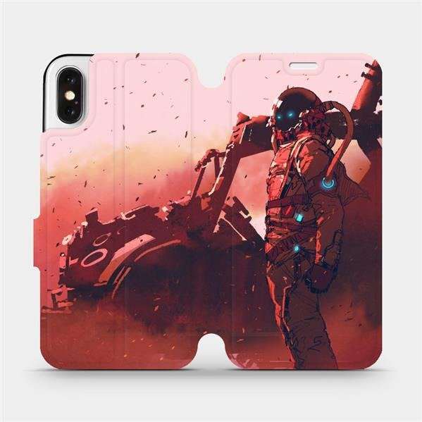 Flipové pouzdro Mobiwear - Apple iPhone X - MA09S Průzkumník s červeným vozítkem