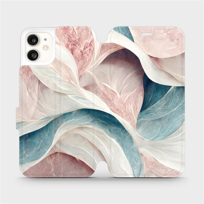 Flipové pouzdro Mobiwear - Apple iPhone 11 - VP33S Růžový a zelenkavý mramor