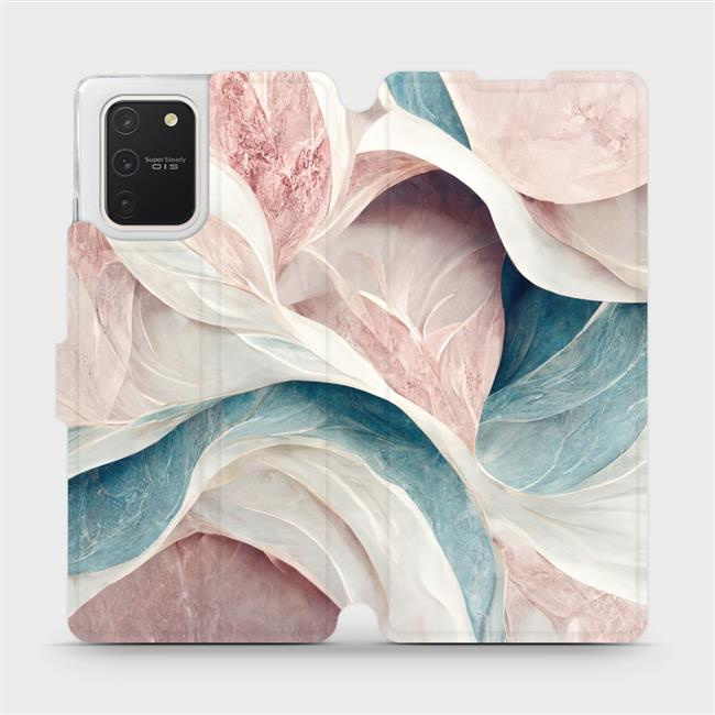 Flipové pouzdro Mobiwear - Samsung Galaxy S10 Lite - VP33S Růžový a zelenkavý mramor