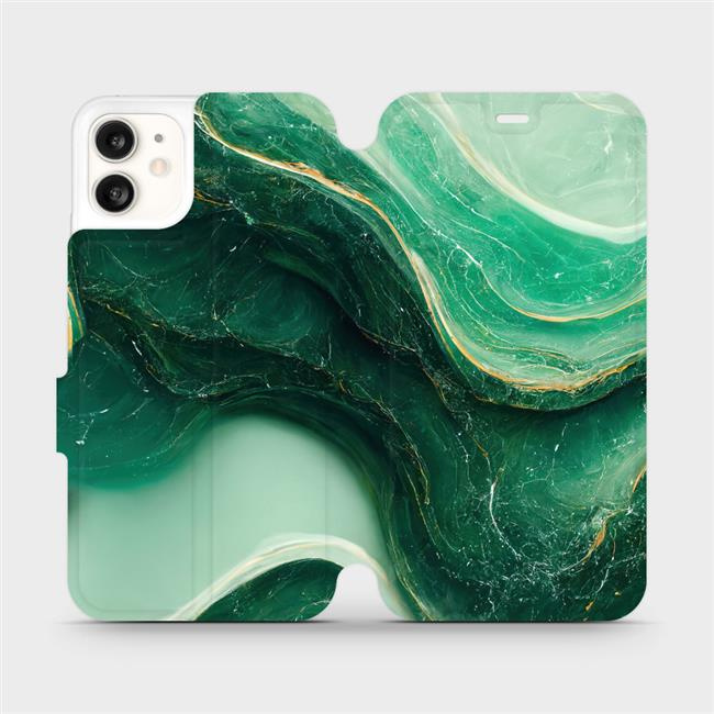Flipové pouzdro Mobiwear - Apple iPhone 11 - VP38S Zelený mramor