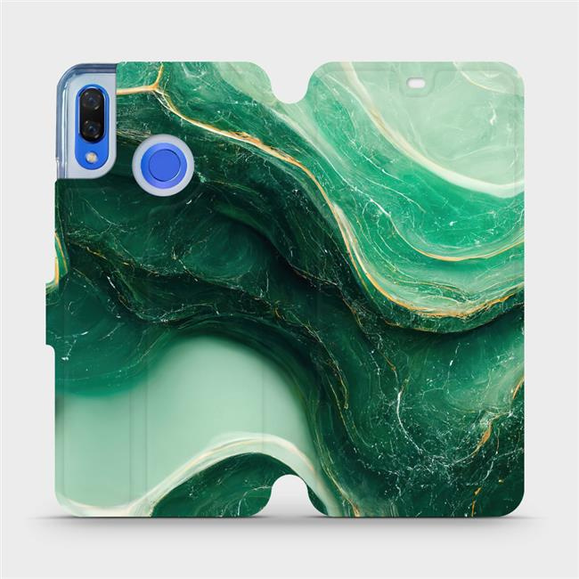 Flipové pouzdro Mobiwear - Huawei Nova 3 - VP38S Zelený mramor