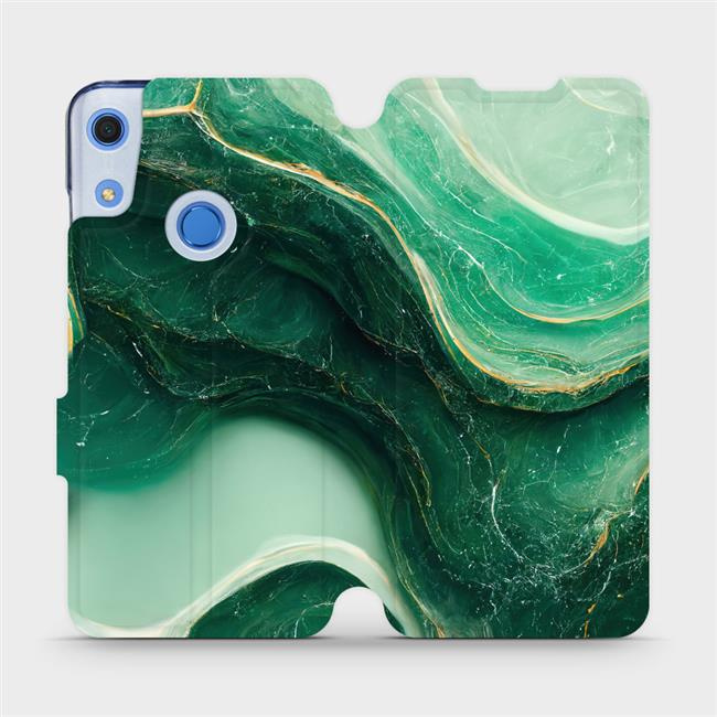 Flipové pouzdro Mobiwear - Huawei Y6S - VP38S Zelený mramor