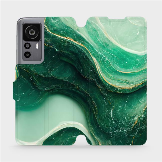 Flipové pouzdro Mobiwear - Xiaomi 12T / 12T Pro - VP38S Zelený mramor