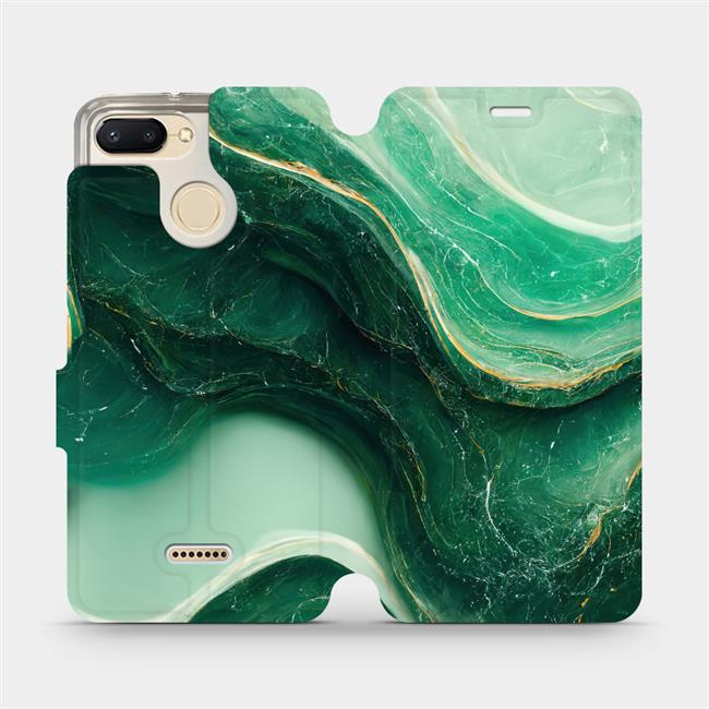Flipové pouzdro Mobiwear - Xiaomi Redmi 6 - VP38S Zelený mramor