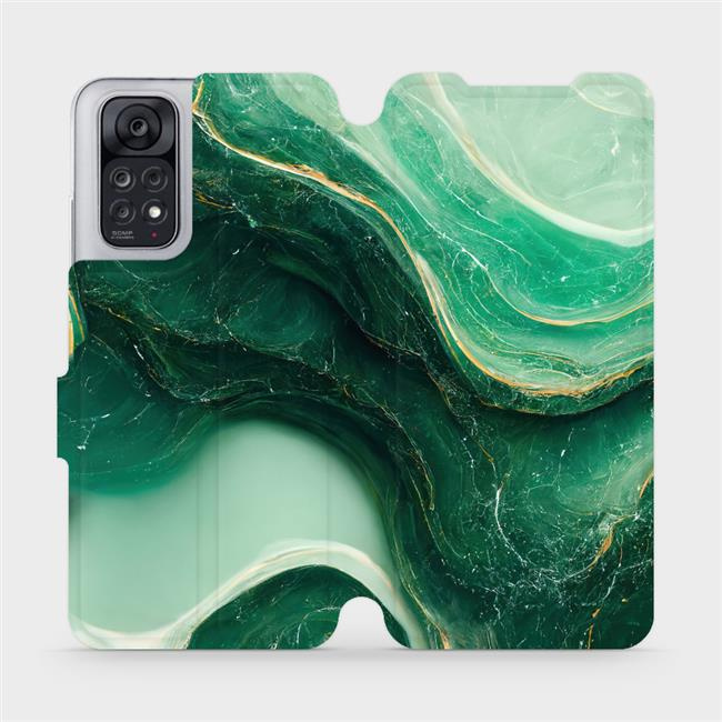 Flipové pouzdro Mobiwear - Xiaomi Redmi Note 11 / 11S - VP38S Zelený mramor