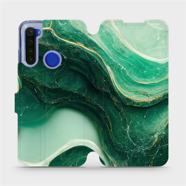 Flipové pouzdro Mobiwear - Xiaomi Redmi Note 8T - VP38S Zelený mramor