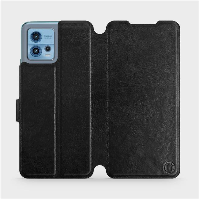 Flipové pouzdro Mobiwear - Motorola Moto G72 - Černé a šedé