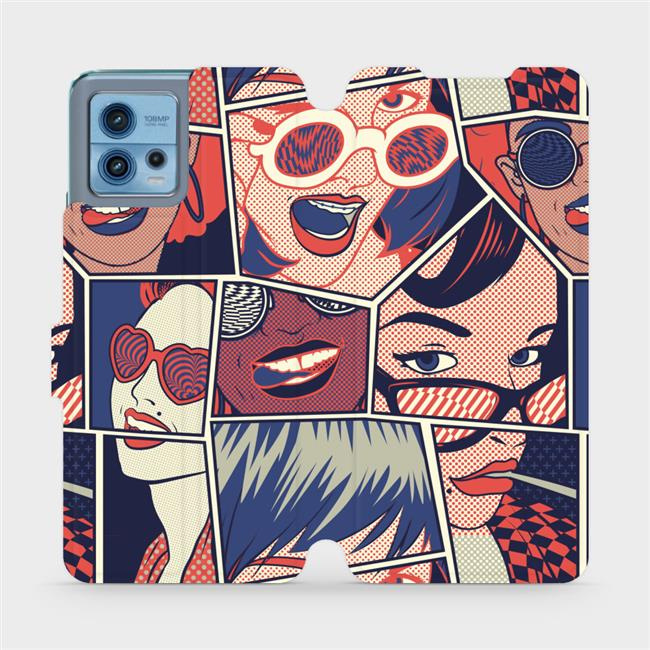 Flipové pouzdro Mobiwear - Motorola Moto G72 - VP18P Komiks