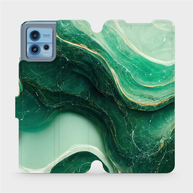 Flipové pouzdro Mobiwear - Motorola Moto G72 - VP38S Zelený mramor