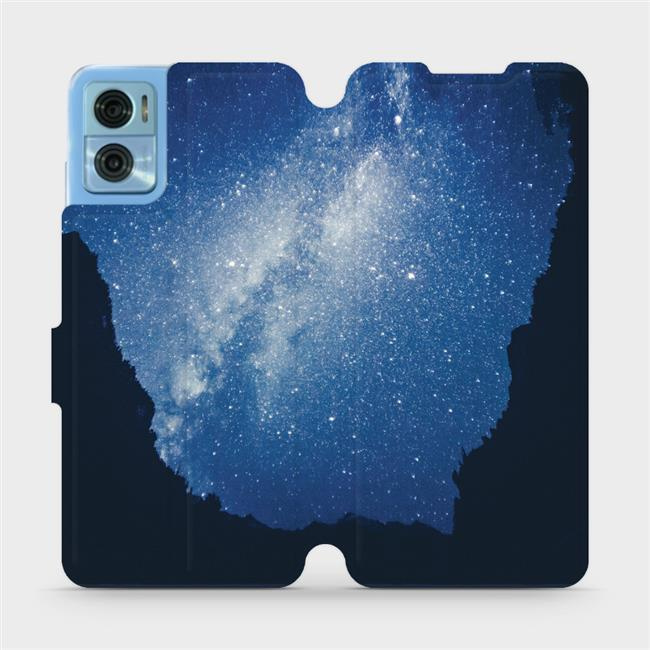Flipové pouzdro Mobiwear - Motorola Moto E22 / E22i - M146P Galaxie
