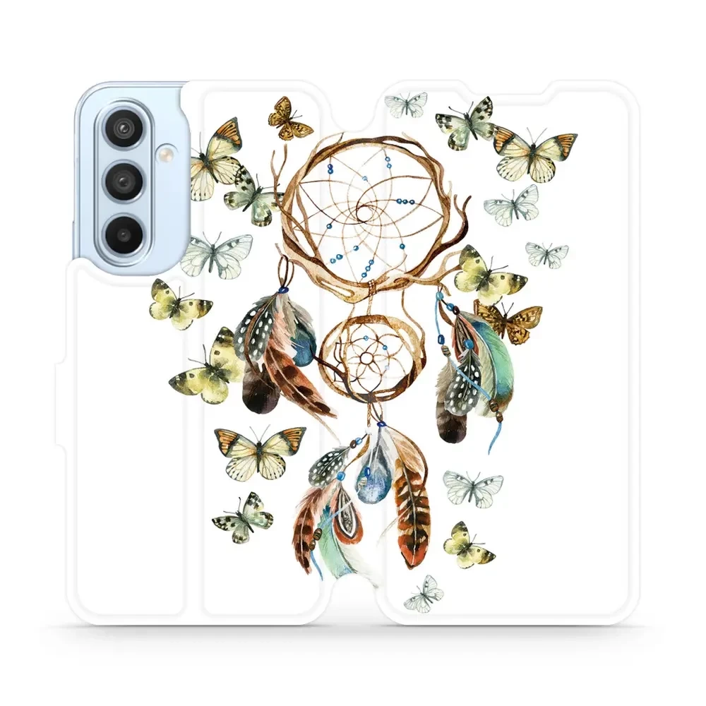 Flipové pouzdro Mobiwear - Samsung Galaxy A54 5G - M001P Lapač a motýlci