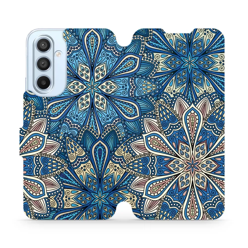 Flipové pouzdro Mobiwear - Samsung Galaxy A54 5G - V108P Modré mandala květy