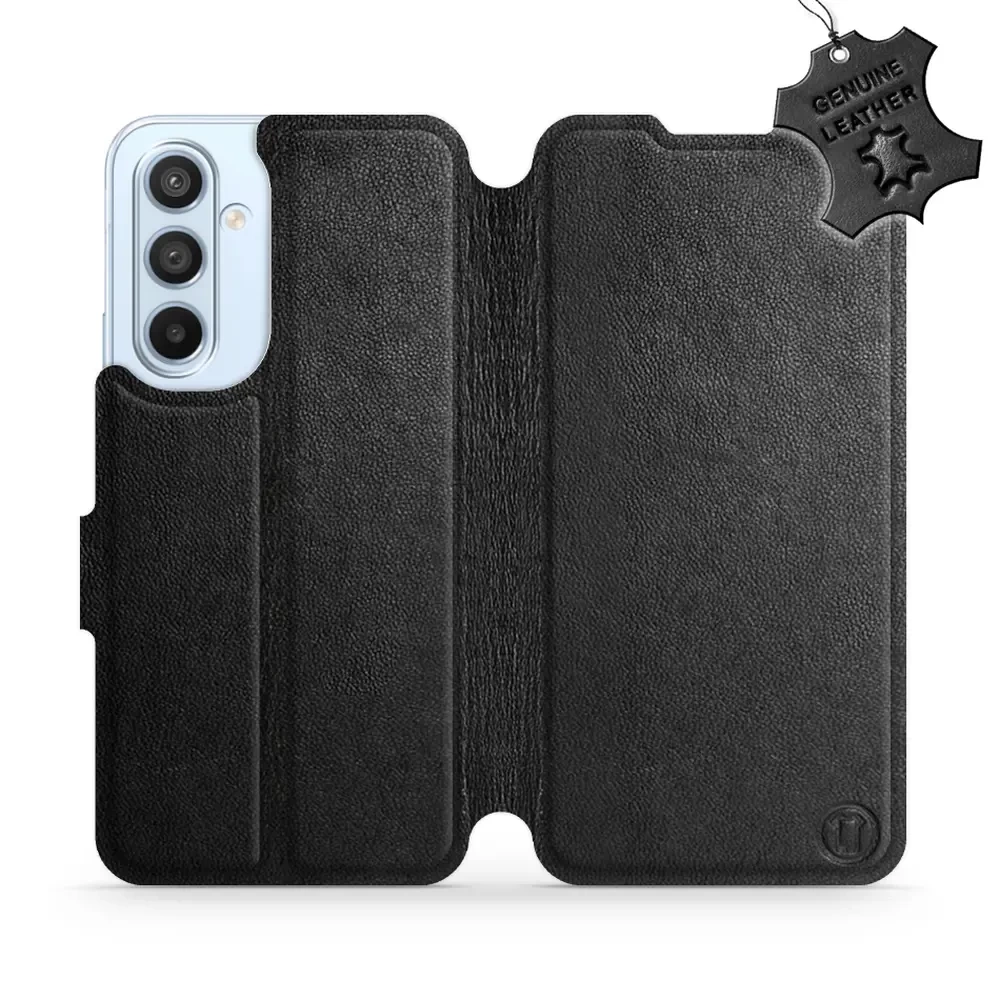 Kožené flip pouzdro Mobiwear - Samsung Galaxy A54 5G - Černé