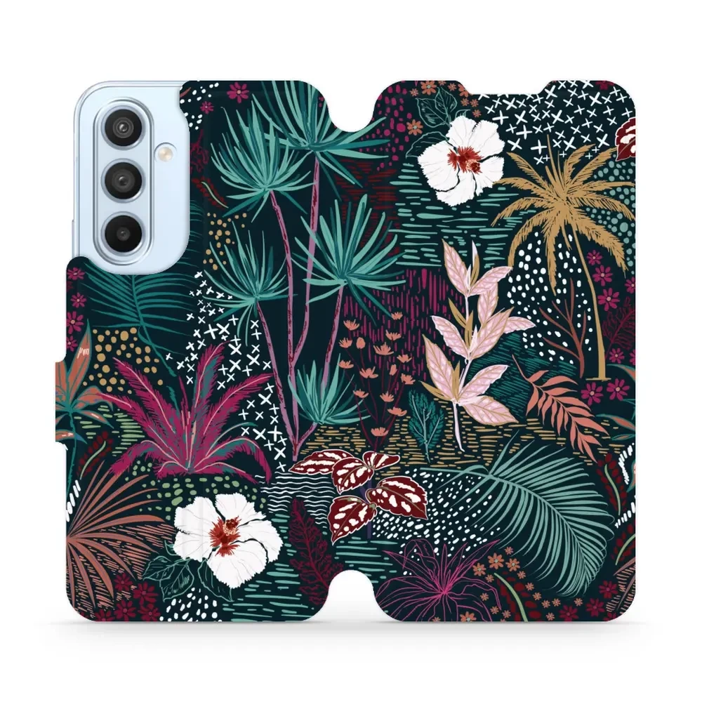 Flipové pouzdro Mobiwear - Samsung Galaxy A54 5G - VP13S Temná flóra