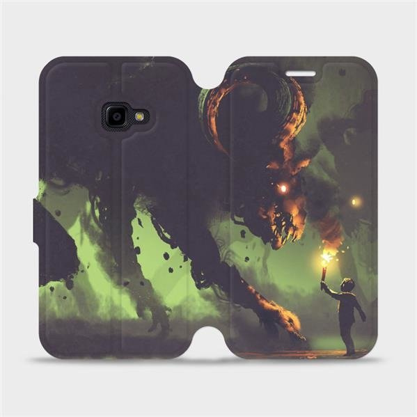 Flipové pouzdro Mobiwear - Samsung Xcover 4 - VA08P Příšera a kluk s pochodní