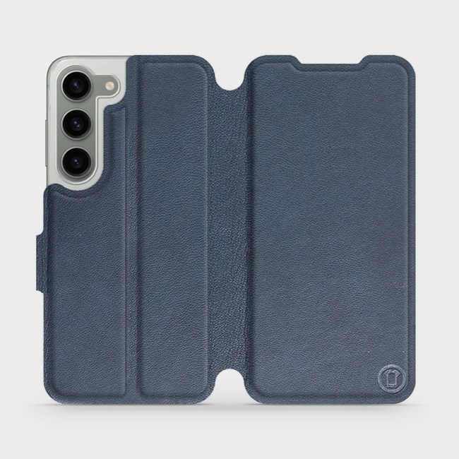 Kožené flip pouzdro Mobiwear - Samsung Galaxy S23 - Modré