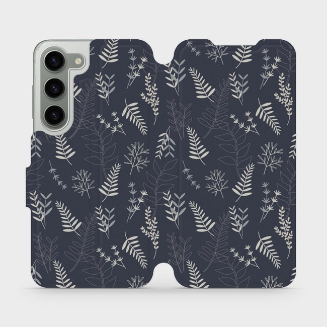 Flipové pouzdro Mobiwear - Samsung Galaxy S23 - VP15S Kapradiny