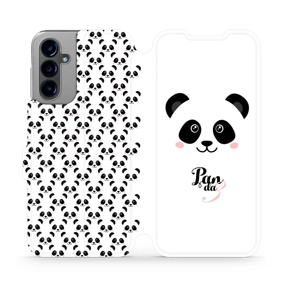 Flipové pouzdro Mobiwear - Samsung Galaxy A14 LTE / 5G - M030P Panda Amálka - VÝPRODEJ