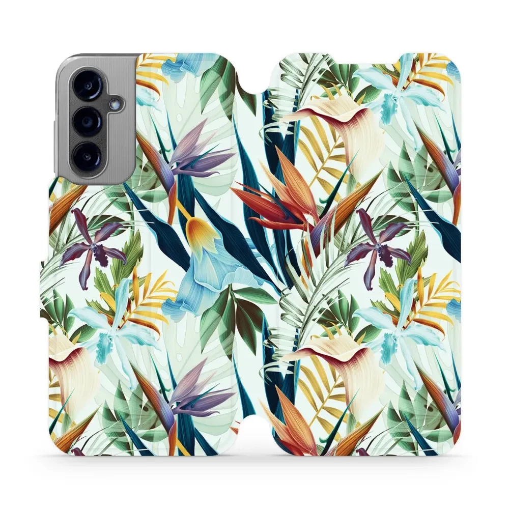 Flipové pouzdro Mobiwear - Samsung Galaxy A14 LTE / 5G - M071P Flóra