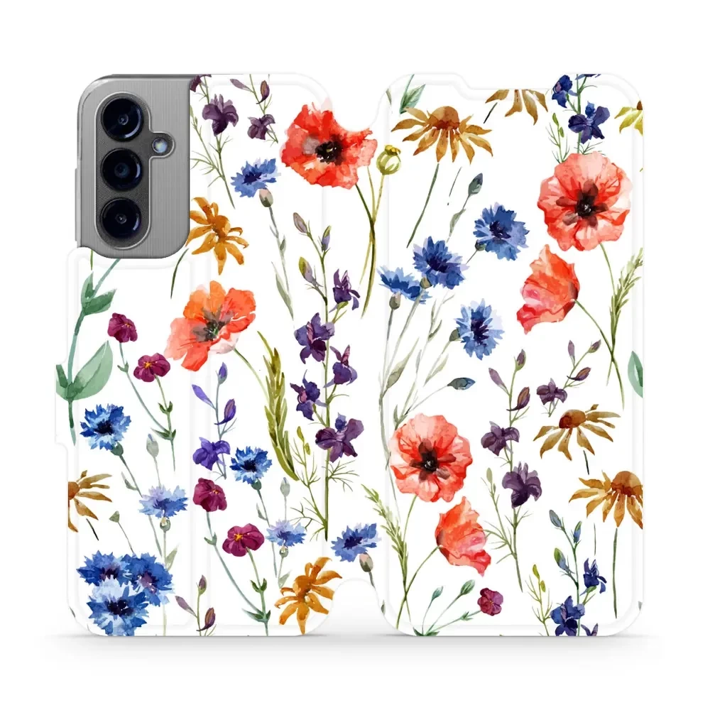 Flipové pouzdro Mobiwear - Samsung Galaxy A14 LTE / 5G - MP04S Luční kvítí