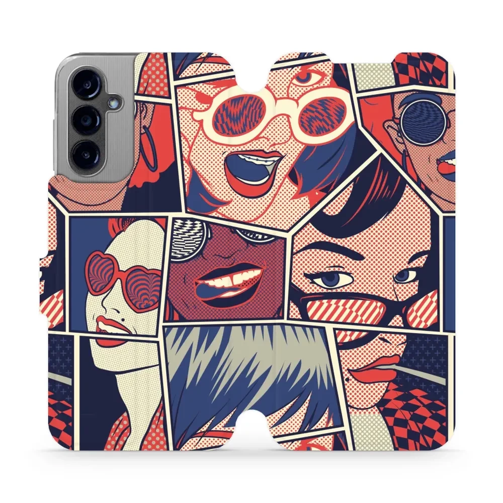 Flipové pouzdro Mobiwear - Samsung Galaxy A14 LTE / 5G - VP18P Komiks
