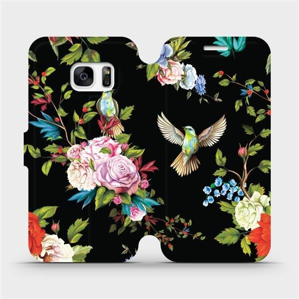 Flipové pouzdro Mobiwear - Samsung Galaxy S7 - VD09S Ptáčci a květy