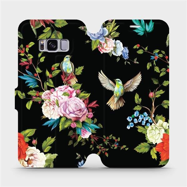 Flipové pouzdro Mobiwear - Samsung Galaxy S8 - VD09S Ptáčci a květy