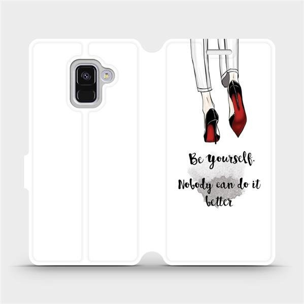 Flipové pouzdro Mobiwear - Samsung Galaxy A8 2018 - M046P Be yourself