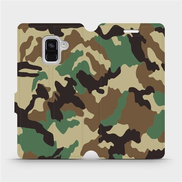 Flipové pouzdro Mobiwear - Samsung Galaxy A8 2018 - V111P Maskáče