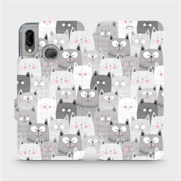 Flipové pouzdro Mobiwear - Huawei P20 Lite - M099P Kočičky