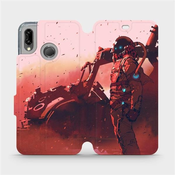 Flipové pouzdro Mobiwear - Huawei P20 Lite - MA09S Průzkumník s červeným vozítkem