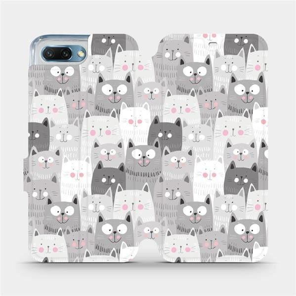 Flipové pouzdro Mobiwear - Honor 10 - M099P Kočičky