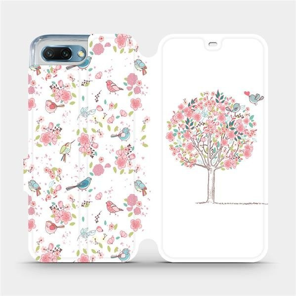 Flipové pouzdro Mobiwear - Honor 10 - M120S Strom a ptáčci