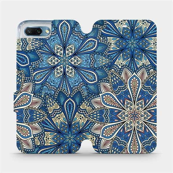 Flipové pouzdro Mobiwear - Honor 10 - V108P Modré mandala květy