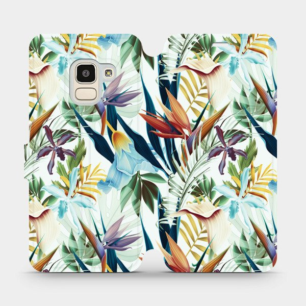 Flipové pouzdro Mobiwear - Samsung Galaxy J6 2018 - M071P Flóra
