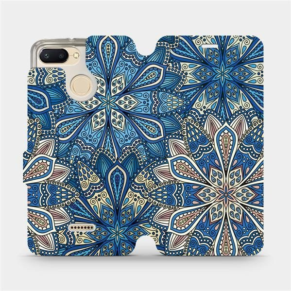 Flipové pouzdro Mobiwear - Xiaomi Redmi 6 - V108P Modré mandala květy