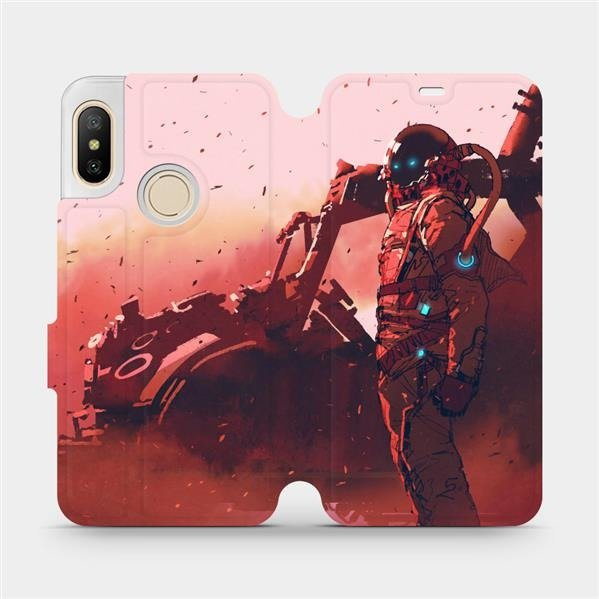 Flipové pouzdro Mobiwear - Xiaomi Mi A2 Lite - MA09S Průzkumník s červeným vozítkem