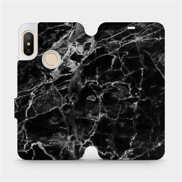 Flipové pouzdro Mobiwear - Xiaomi Mi A2 Lite - V056P Černý mramor